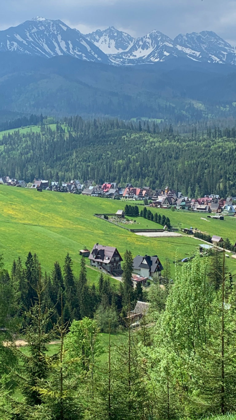 View of the house and the valley