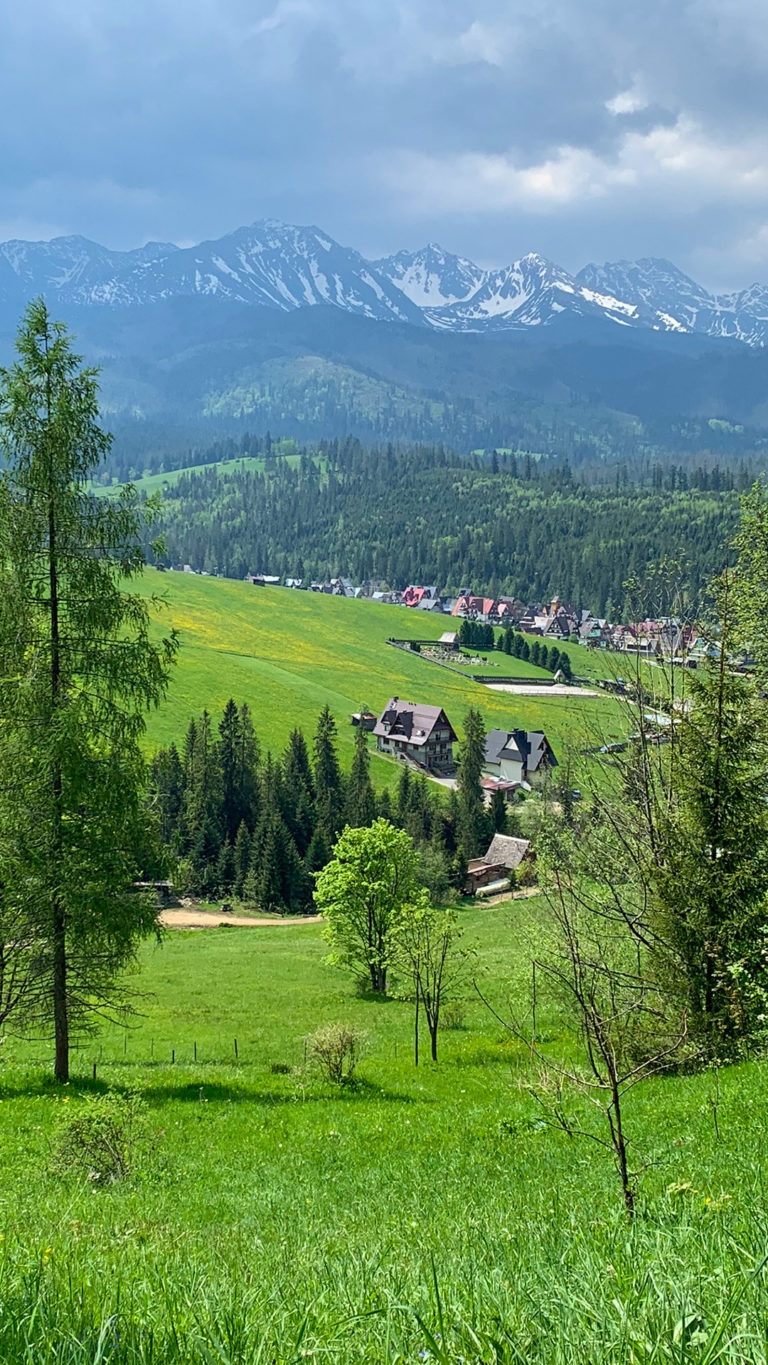 View of the house and the valley